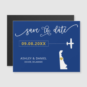 Mariage Delaware Enregistrer la carte de date, Car