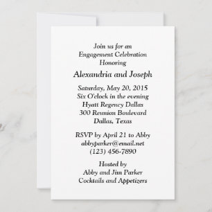 Mariage Derrick-Huile Invitation de la partie d'e