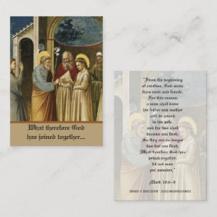Mariage des cartes saintes de St Joseph et de Mary