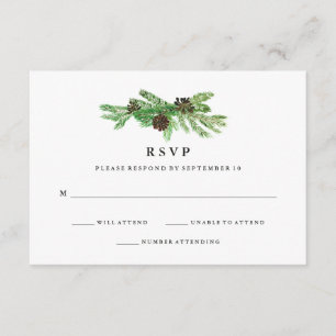 Mariage des pins d'hiver RSVP