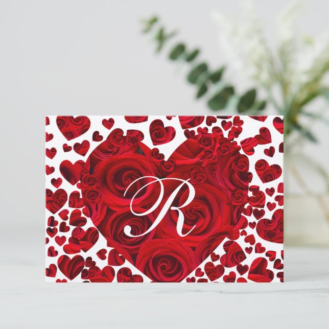 Mariage des Roses du coeur rouge RSVP (Debout devant)