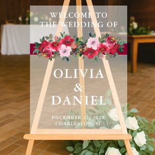 Mariage d'hiver floral de Bourgogne Bienvenue Fros