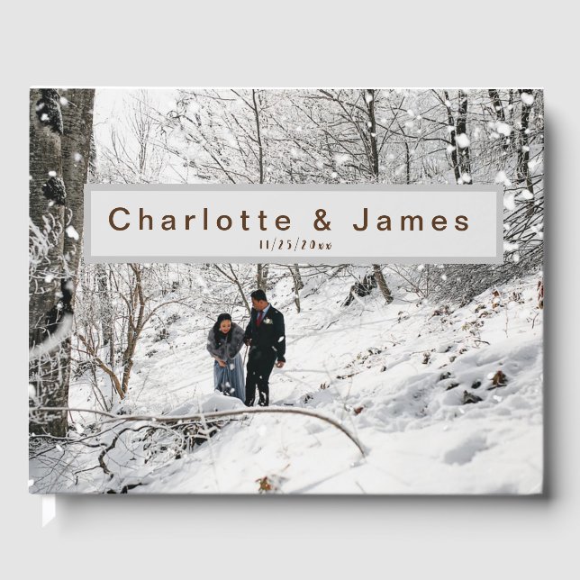 Mariage d'hiver livre d'hôtes (Recto)