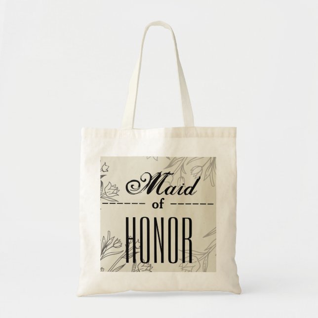 Mariage d'honneur Sac fourre-tout personnalisé (Devant)