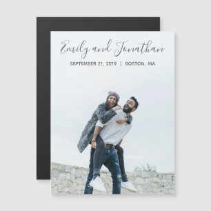 Mariage D'Images Enregistrer Les Magnets De Date, 