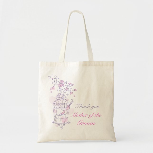 mariage d'oiseau rose pourpre sac Mère de la chamb (Devant)