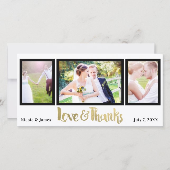 Mariage d'Or 3 Photo Amour & Merci (Devant)