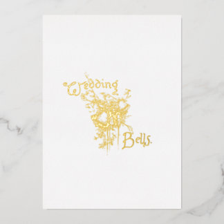 Mariage d'or Bells Invitation