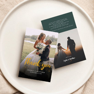 Mariage du budget - Carte de remerciements à la ma