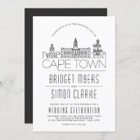 Mariage du Cap | Invitation Skyline