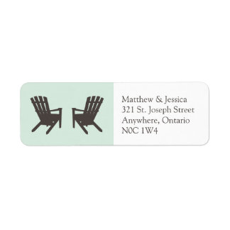 Mariage du chalet // Étiquettes d'adresse de retou