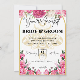 Mariage du papillon de la mort - Invitation