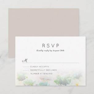 Mariage du paysage du désert RSVP