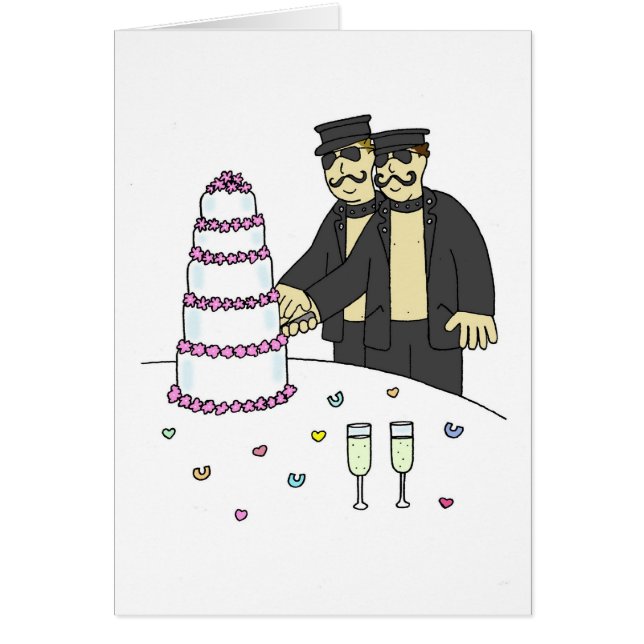 Mariage d'un couple masculin Félicitations à l'Hum (Devant)