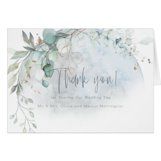 Mariage | Dusty Blue Over the Moon in Love (Devant Horizontal)