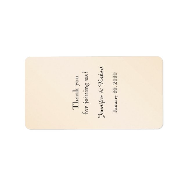 Mariage Elegance Eggshell Lip Balm Étiquette (Devant)
