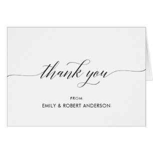 Mariage élégant, cartes de Merci, moderne,