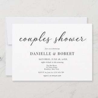 Mariage Élégant Classique Invitation pour Enterrem