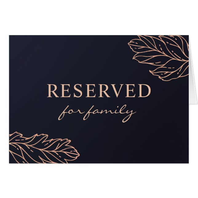 Mariage élégant de marine et d'or. Panneau réservé (Devant Horizontal)
