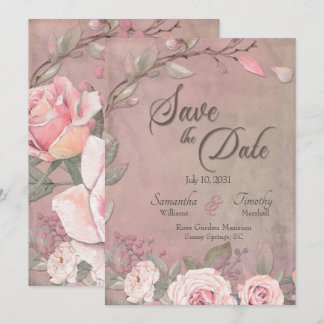 Mariage Élégant Enregistrer La Date Invitation