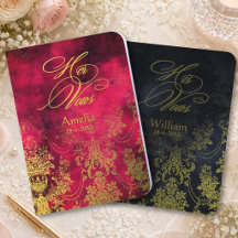 Mariage élégant marine magenta floral damassé