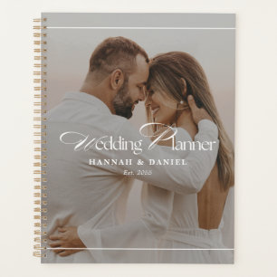 Mariage élégant moderne avec photo personnalisée