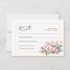 Mariage élégant pivoines roses RSVP