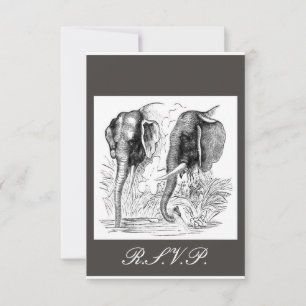 Mariage éléphant RSVP