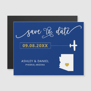 Mariage en Arizona Enregistrer la carte de date, c