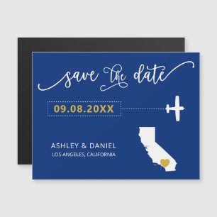 Mariage en Californie Enregistrer la carte de date