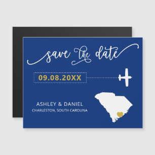 Mariage en Caroline du Sud Enregistrer la carte de