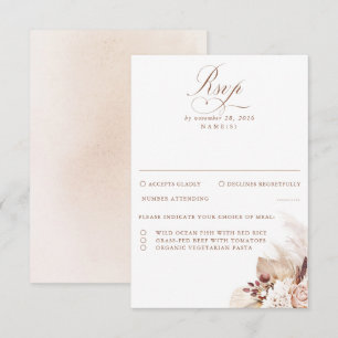 Mariage en feuillage séché Pampas RSVP