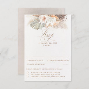 Mariage en feuillage séché Pampas RSVP
