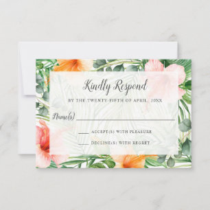 Mariage en Paradise Tropical RSVP