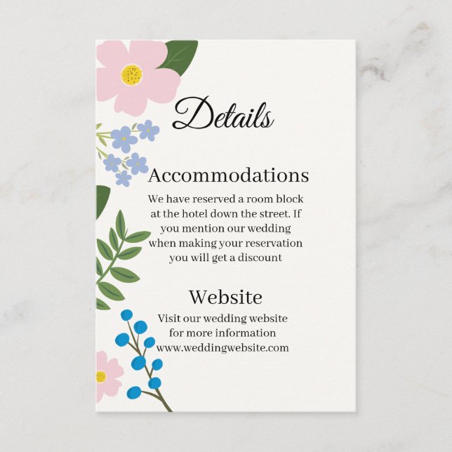 Mariage Enfermer la carte Fleur rose (Devant)