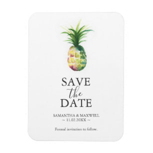 Mariage Enregistrer La Date Magnet Ananas