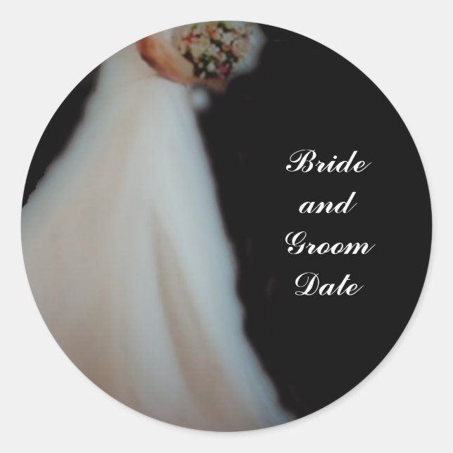 Mariage Enveloppe Stickers Modèle (Devant)