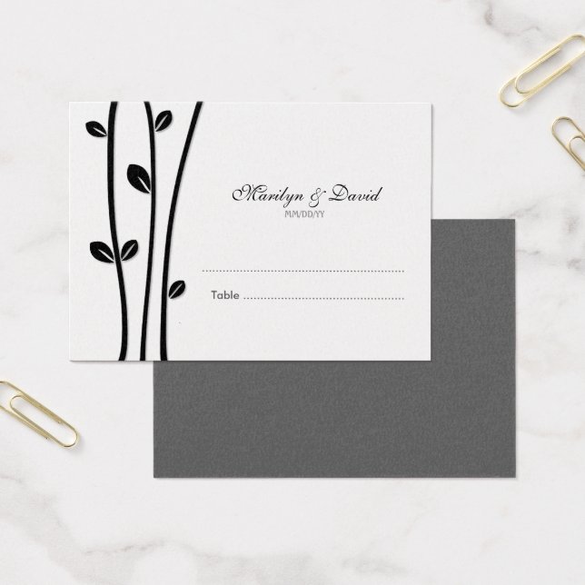 Mariage Escort de branches noires en feuilles (Bureau)