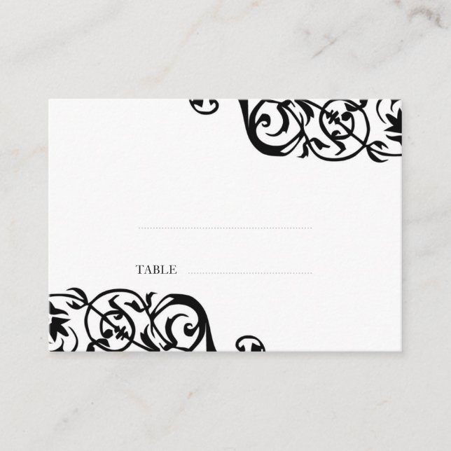 Mariage escorte carte assise personnalisée imprime (Devant)