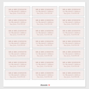 Mariage Étiquette de adresse invité 21 Adresse dif