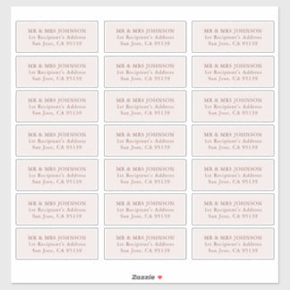 Mariage Étiquette de adresse invité 21 Adresse dif
