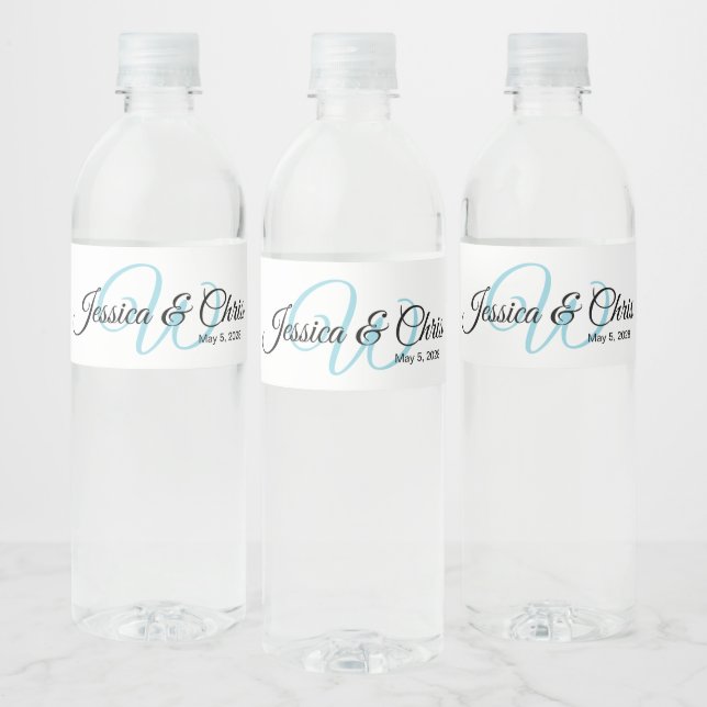 Mariage Étiquette de bouteille d'eau 006 (Bouteilles)