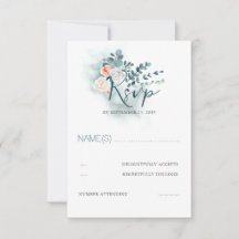 Mariage Eucalyptus Script RSVP