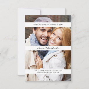 Mariage Faire-part de deux photographes moderne