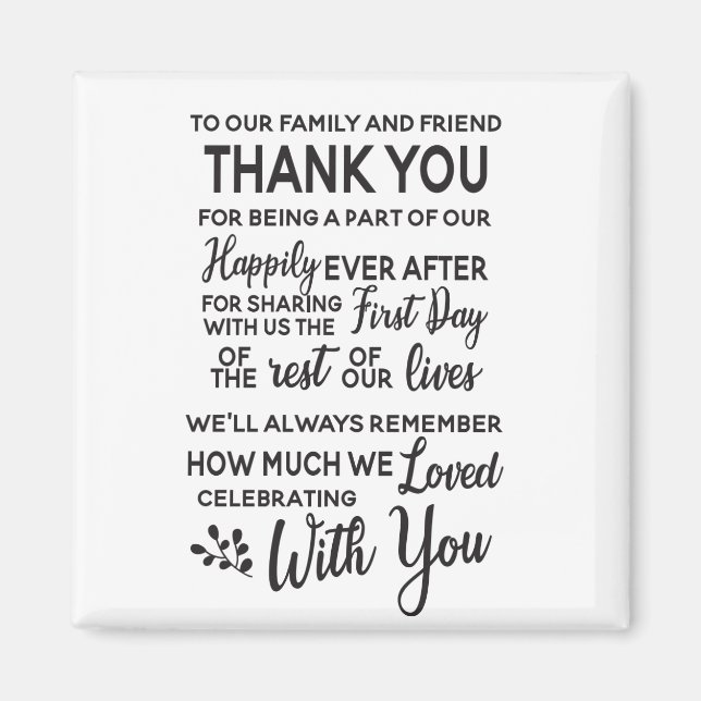 MARIAGE FAVEUR MAGNET (Devant)