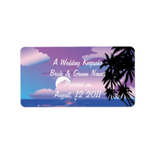 Mariage Favor Lip Balm Tube Étiquette