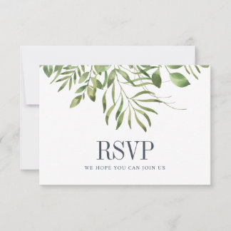 Mariage feuillage de verdure RSVP