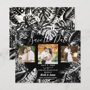 Mariage Feuilles Tropicales Noir Blanc à ne pas ma