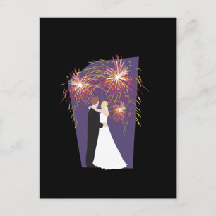 Mariage Fireworks Enregistrer La Date Cartes Posta