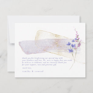 Mariage fleur sauvage Aquarelle Merci Peri ID954